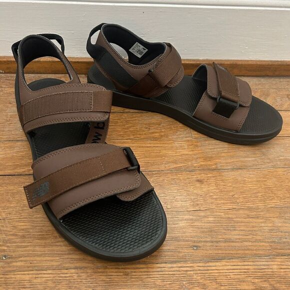 New Balance 250 Adjustable Adrift Sandals Mens SUA250B1 Brown Size 12 - Picture 1 of 9